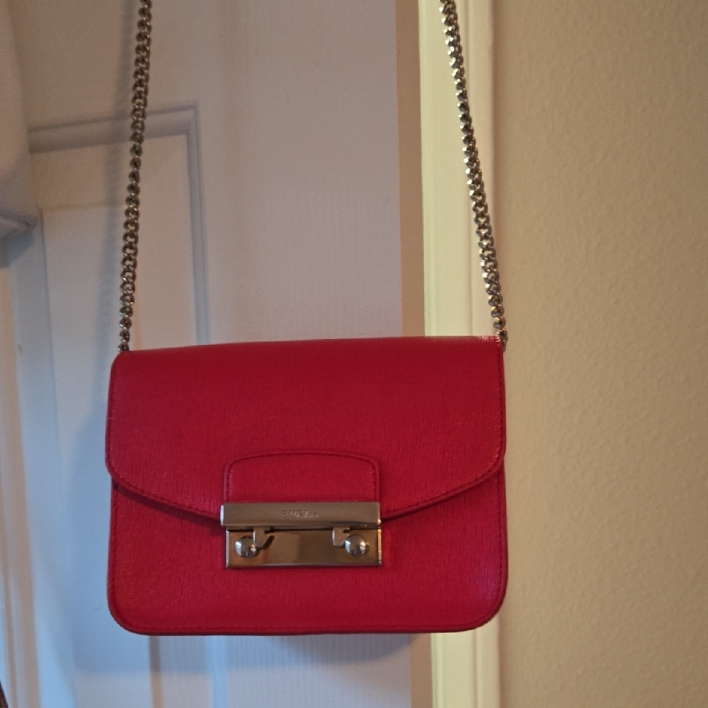 Furla Mini Julia Metropolis Crossbody Bag with Chain